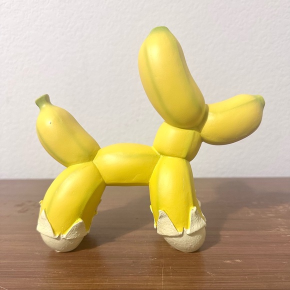 Other - Yellow Banana Balloon Dog Figurine